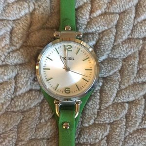 Green Fossil Watch